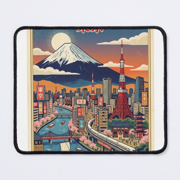Item preview, Retro Tokyo Travel Poster designed and sold by AprilloveOsaka-Take Japan Home-.
