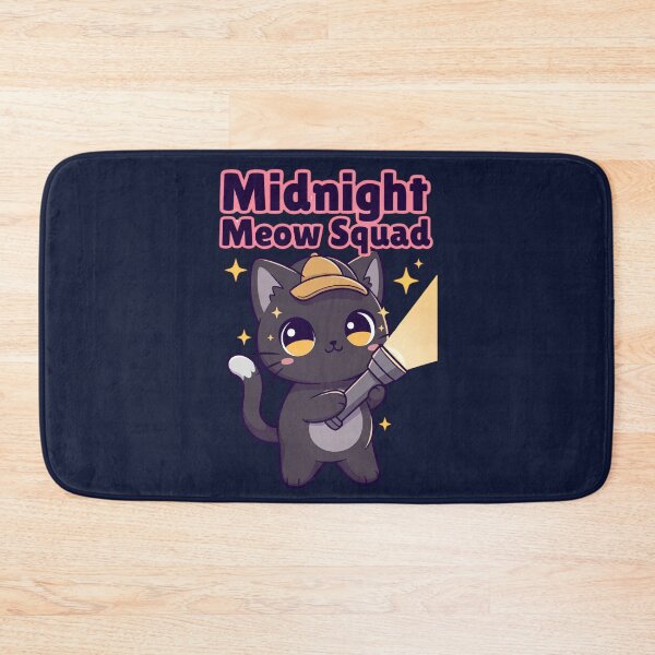 Item preview, Midnight Meow Squad Kawaii Cat | Cute Night Cat Lover Gift designed and sold by RockyFem.
