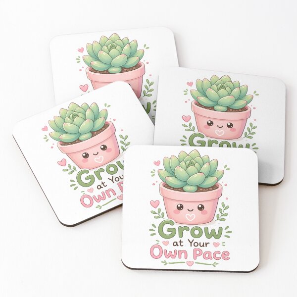 Item preview, Cute Succulent Plant Grow at Your Own Pace designed and sold by Ruamid.