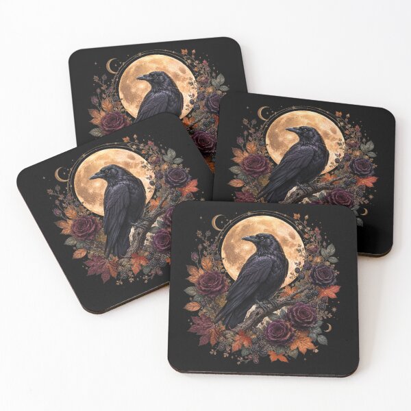 Item preview, Celestial Raven and Harvest Moon designed and sold by SasmitaStudioCo.