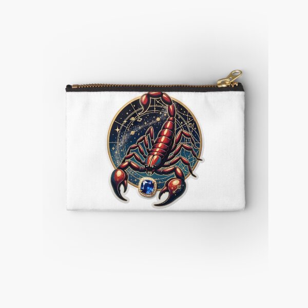 Item preview, Scorpio Red Scorpion Sapphire Galaxy Dark Zodiac Art designed and sold by Zodiac Celestial Art.