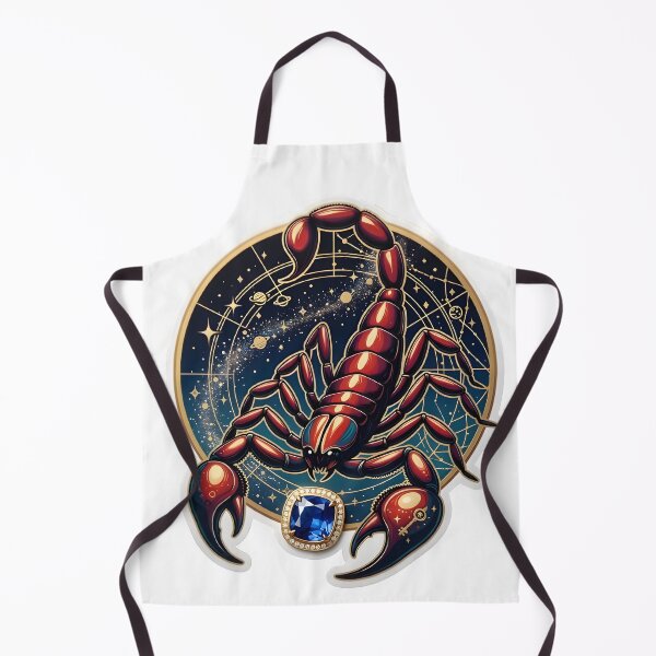 Item preview, Scorpio Red Scorpion Sapphire Galaxy Dark Zodiac Art designed and sold by Zodiac Celestial Art.