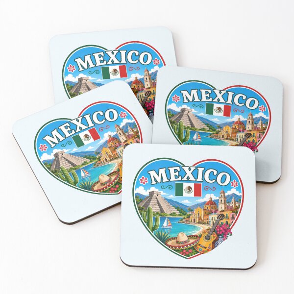 Item preview, Mexico Heart Shape Design designed and sold by Myra365Art.
