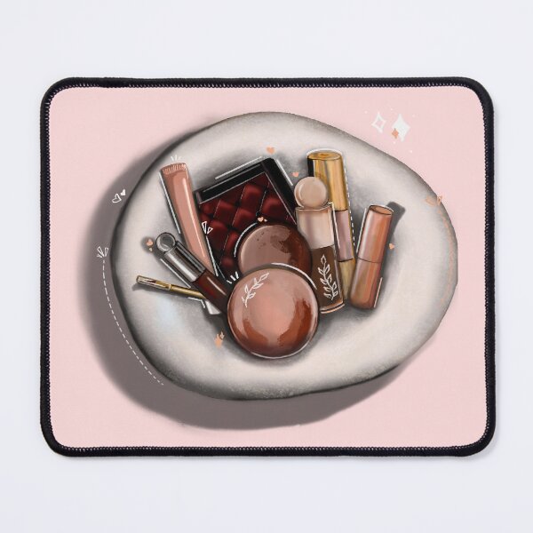 Item preview, Aesthetic Makeup and Cosmetics Flat Lay Art designed and sold by Vanta5hade.