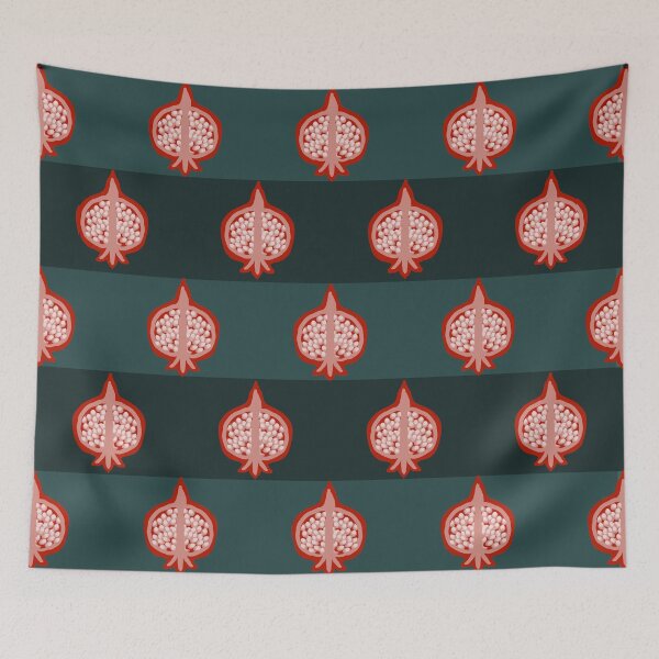 Item preview, Pomegranates stripes designed and sold by Donnahuntriss.