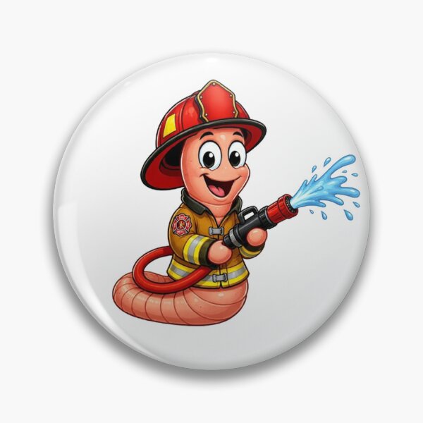 Item preview, worm firefighter designed and sold by Gokuxtreme.
