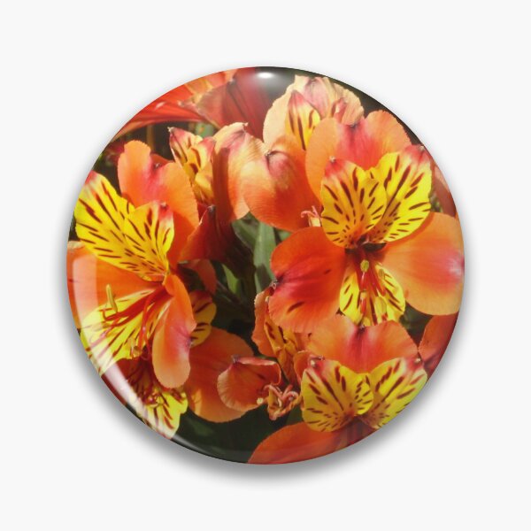 Item preview, Alstroemeria Lily of the Incas in Flame Colors designed and sold by JoyousArt4u.