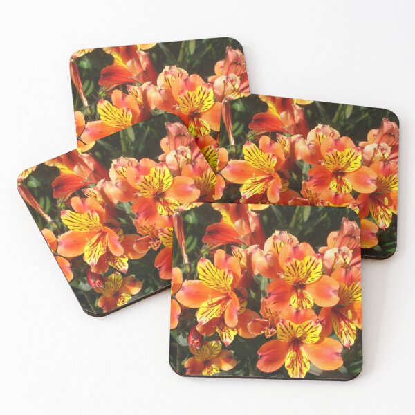 Item preview, Alstroemeria Lily of the Incas in Flame Colors designed and sold by JoyousArt4u.