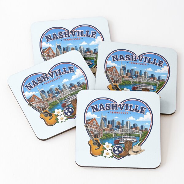 Item preview, Nashville, Tennessee Heart Shape Design designed and sold by Myra365Art.