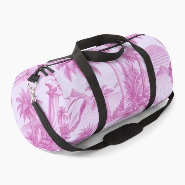 Item preview, Vaporwave Palm Statue Toile Pattern Retro Sunset designed and sold by StickyGuys.