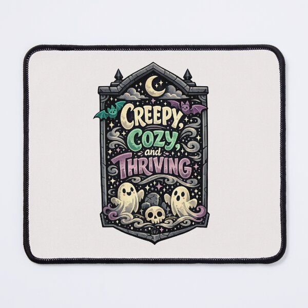 Item preview, Creepy, Cozy and Thriving – Cute Gothic Ghosts designed and sold by inkoutninja.