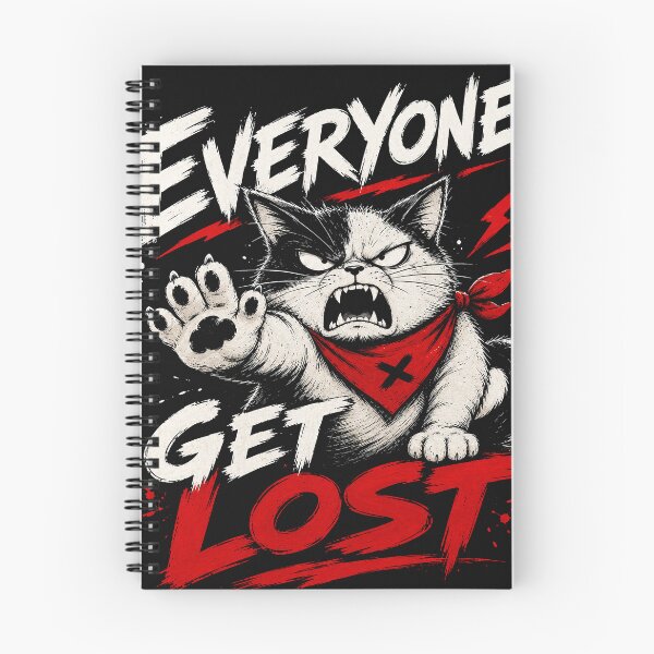 Item preview, Everyone Get Lost - Grumpy Cat Bandana Art designed and sold by VONJU.
