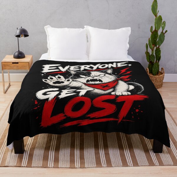 Item preview, Everyone Get Lost - Grumpy Cat Bandana Art designed and sold by VONJU.