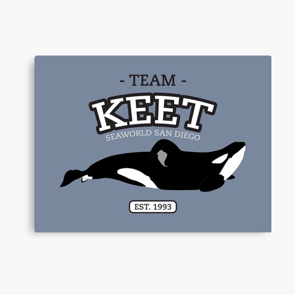 Team Shamu - Keet Canvas Print