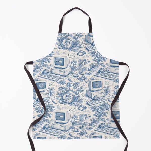 Item preview, Y2K Dial Up Computer Toile Pattern Retro Internet designed and sold by StickyGuys.