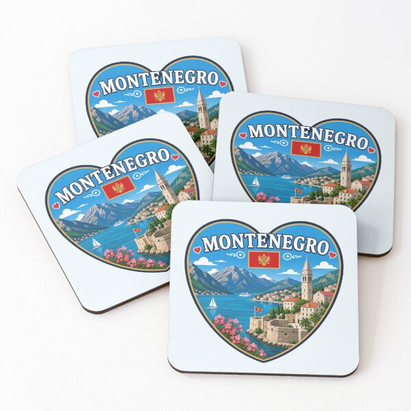 Item preview, Montenegro Heart Shape Design designed and sold by Myra365Art.