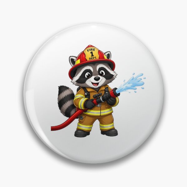 Item preview, Raccoon firefighter designed and sold by Gokuxtreme.