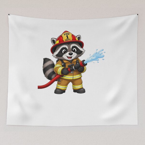 Item preview, Raccoon firefighter designed and sold by Gokuxtreme.