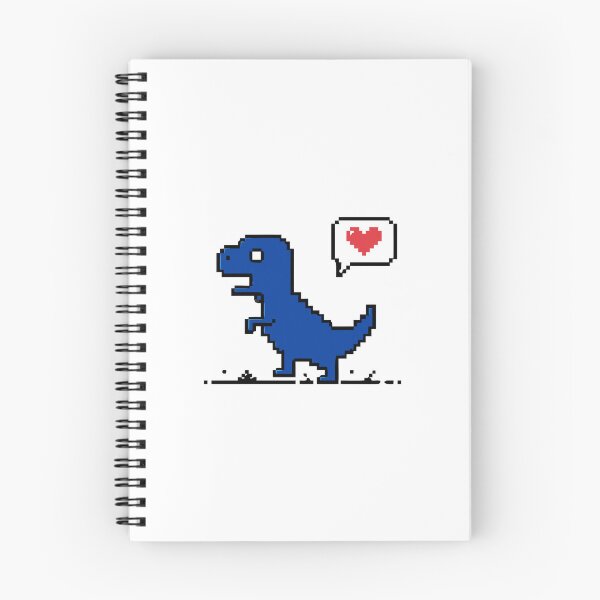 Item preview, Lindo dinosaurio T-Rex pixelado enamorado designed and sold by artismaya.