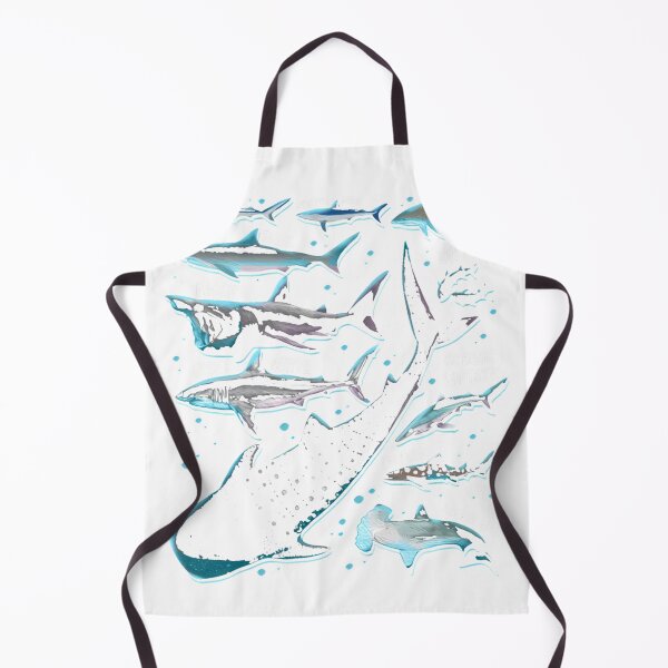 Item preview, Shark Species Shark Gifts Shark Faces Tee Marine Biology T-Shirt_15526345 designed and sold by gidget-gadget.
