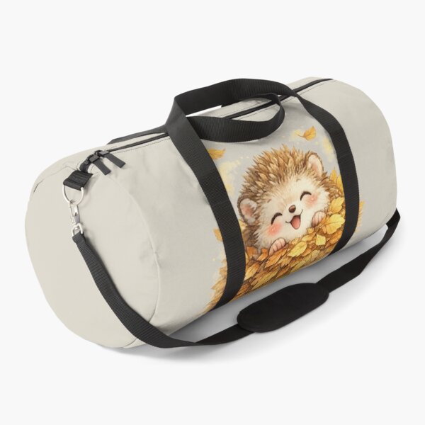 Item preview, Kawaii Hedgehog in Autumn Leaves Watercolor Cute Chibi Woodland Illustration designed and sold by MagicMakerPh.
