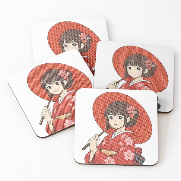 Item preview, Japanese Woman with Wagasa Umbrella designed and sold by minordesignrev.