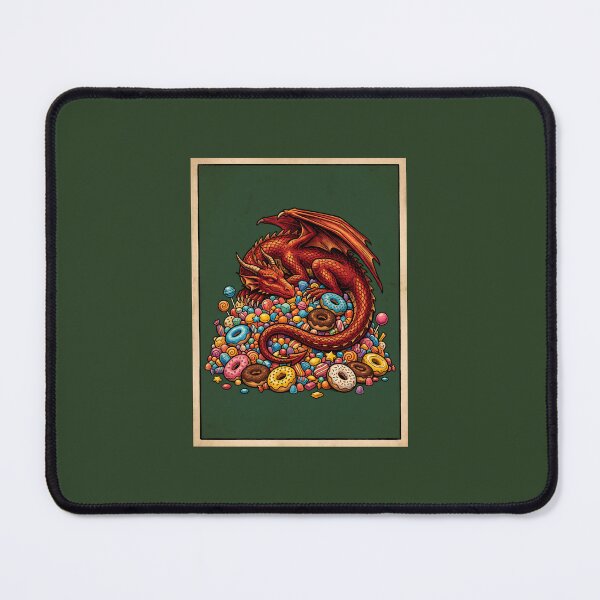 Item preview, Red Dragon Snuggling on Sweet Candy Mountain designed and sold by SplashTastic.