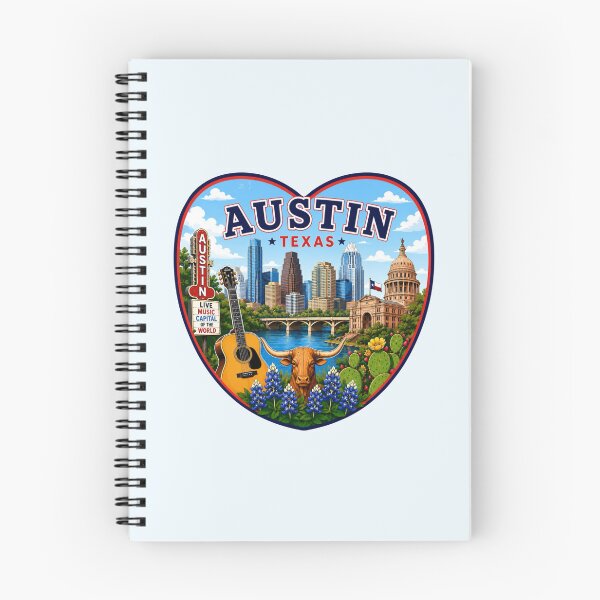 Item preview, Austin, Texas Heart Shape Design designed and sold by Myra365Art.