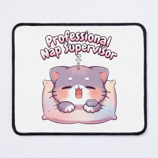 Item preview, Professional Nap Supervisor Kawaii Cat | Funny Cat Lover Gift designed and sold by RockyFem.