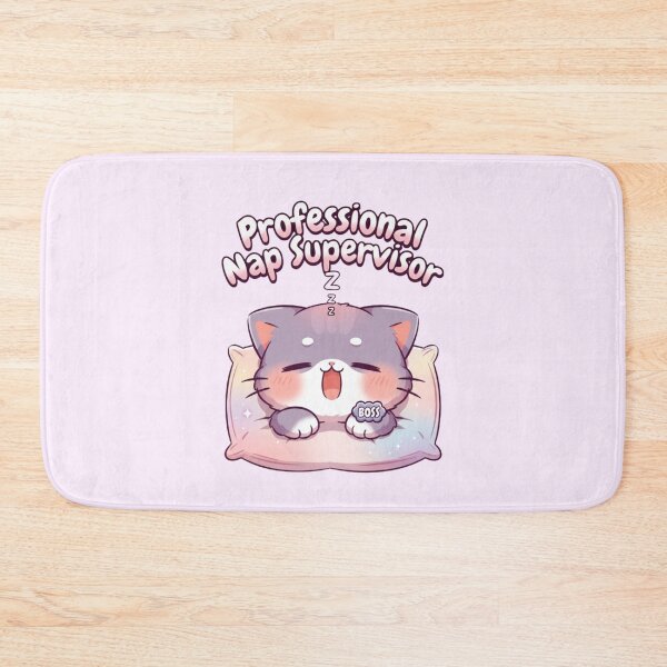 Item preview, Professional Nap Supervisor Kawaii Cat | Funny Cat Lover Gift designed and sold by RockyFem.
