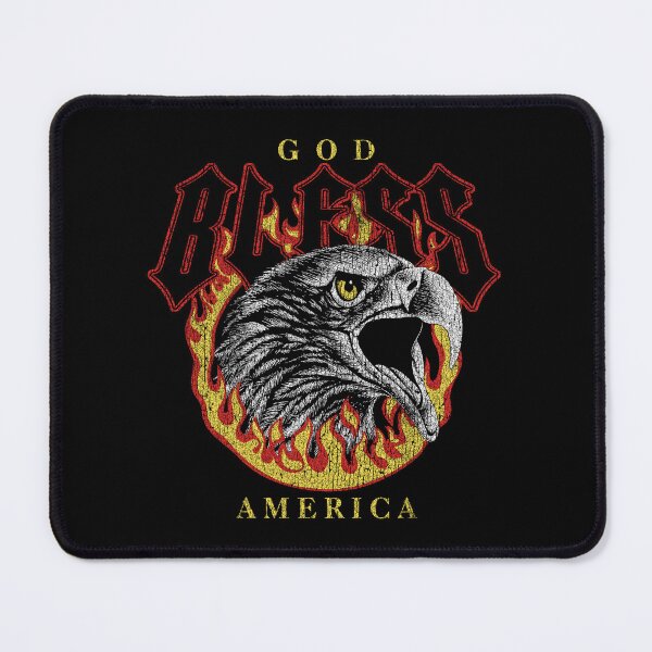 Item preview, God Bless America Flaming Patriotic Eagle designed and sold by The secret storage room.