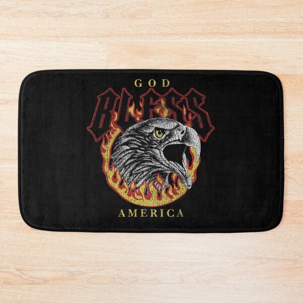 Item preview, God Bless America Flaming Patriotic Eagle designed and sold by The secret storage room.