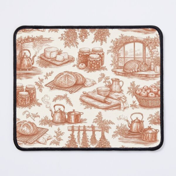 Item preview, Cottage Kitchen Harvest Toile Pattern Vintage Farmhouse designed and sold by StickyGuys.