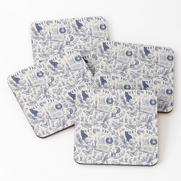Item preview, Moon Witch Ritual Toile Pattern Celestial Occult designed and sold by StickyGuys.