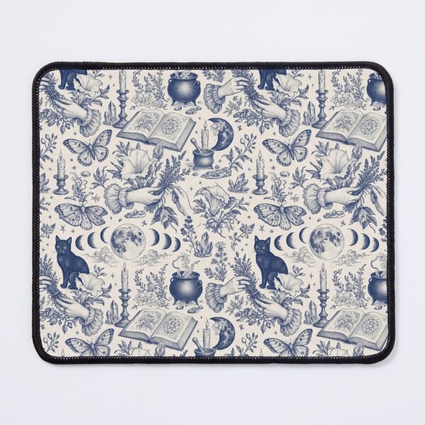 Item preview, Moon Witch Ritual Toile Pattern Celestial Occult designed and sold by StickyGuys.