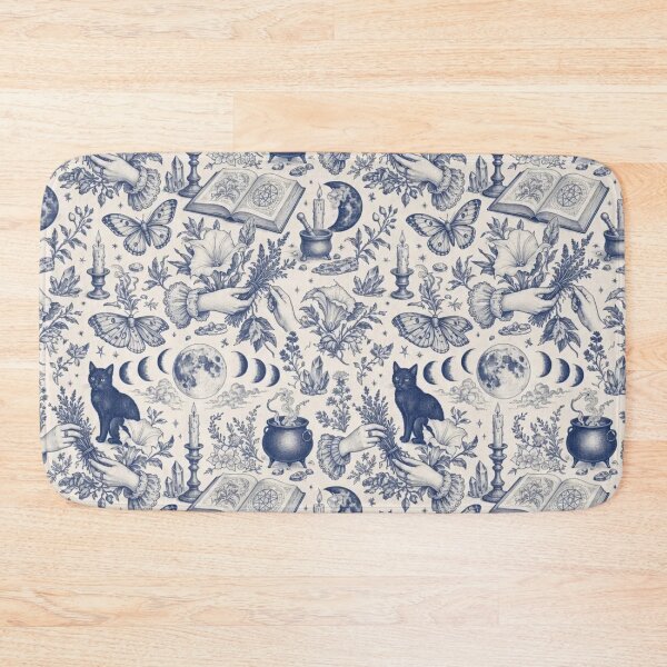 Item preview, Moon Witch Ritual Toile Pattern Celestial Occult designed and sold by StickyGuys.