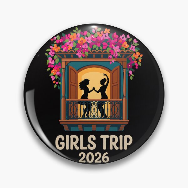 Item preview, Girls Trip 2026 Cartagena Balcony Flowers Celebration designed and sold by SplashTastic.