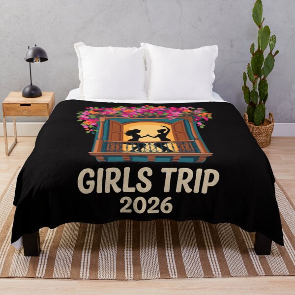 Item preview, Girls Trip 2026 Cartagena Balcony Flowers Celebration designed and sold by SplashTastic.