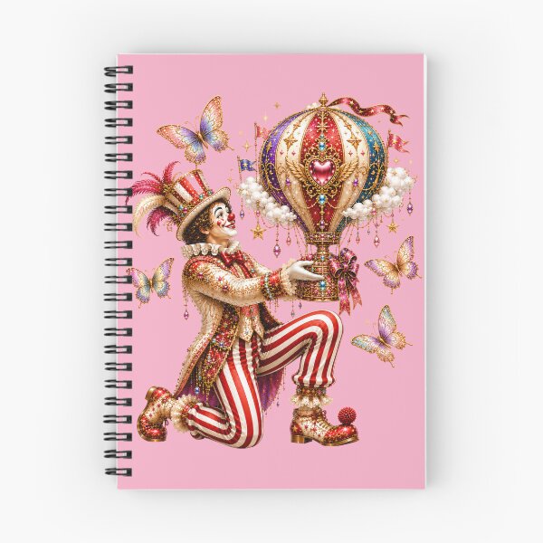 Item preview, Gift of Dreams – The Miracle Giver Clown | Fantasy Crystal Hot Air Balloon Art Nouveau Illustration designed and sold by sunbowjp stadio.