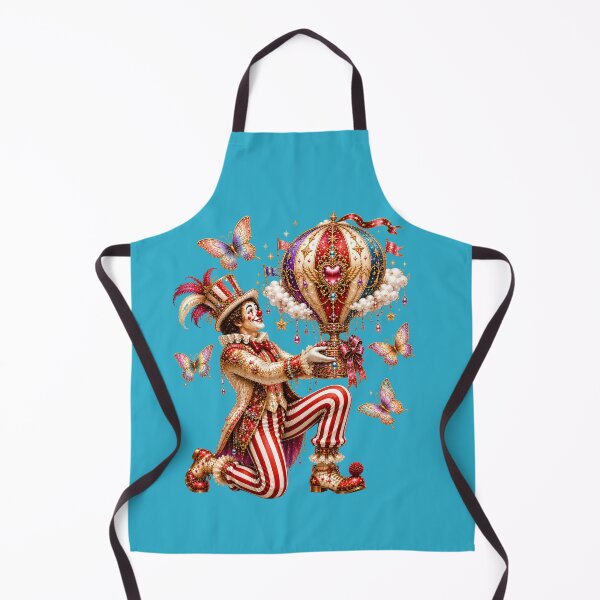 Item preview, Gift of Dreams – The Miracle Giver Clown | Fantasy Crystal Hot Air Balloon Art Nouveau Illustration designed and sold by sunbowjp stadio.