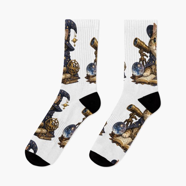 Item preview, Celestial Cat Astronomer – Cosmic Kitty Stargazing Art designed and sold by EdgeSphere.
