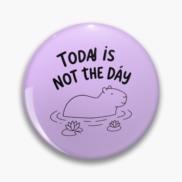 Item preview, Not Today Capybara Funny Lazy Procrastination Design designed and sold by MarZeDesigns .
