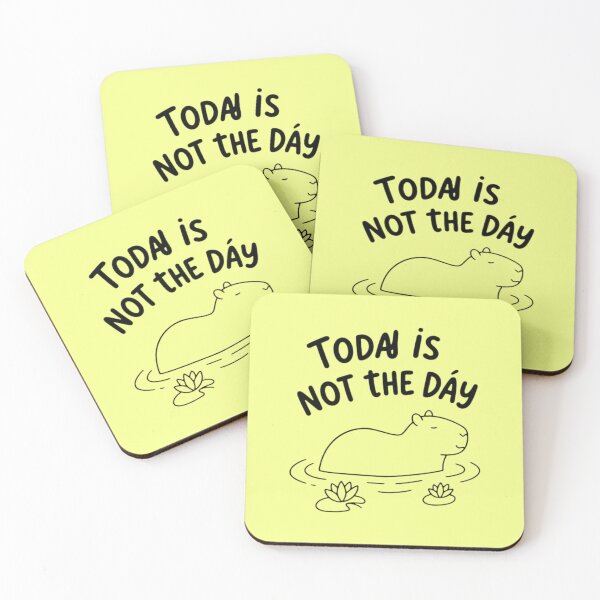 Item preview, Not Today Capybara Funny Lazy Procrastination Design designed and sold by MarZeDesigns .