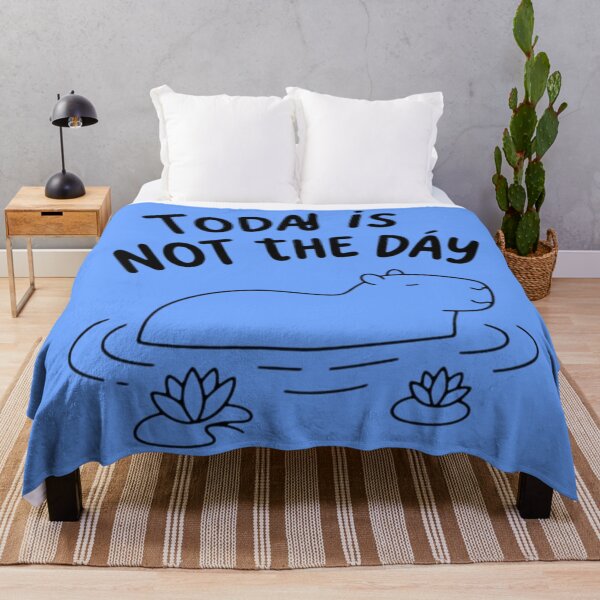 Item preview, Not Today Capybara Funny Lazy Procrastination Design designed and sold by MarZeDesigns .