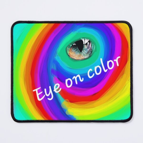 Item preview, Vibrant, swirling rainbow, psychedelic eye designed and sold by Fayes4Art.