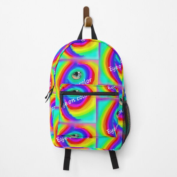Item preview, Vibrant, swirling rainbow, psychedelic eye designed and sold by Fayes4Art.