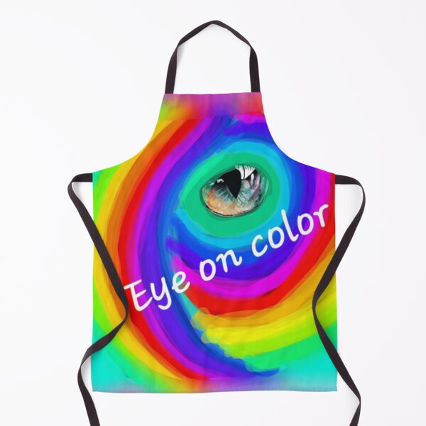 Item preview, Vibrant, swirling rainbow, psychedelic eye designed and sold by Fayes4Art.