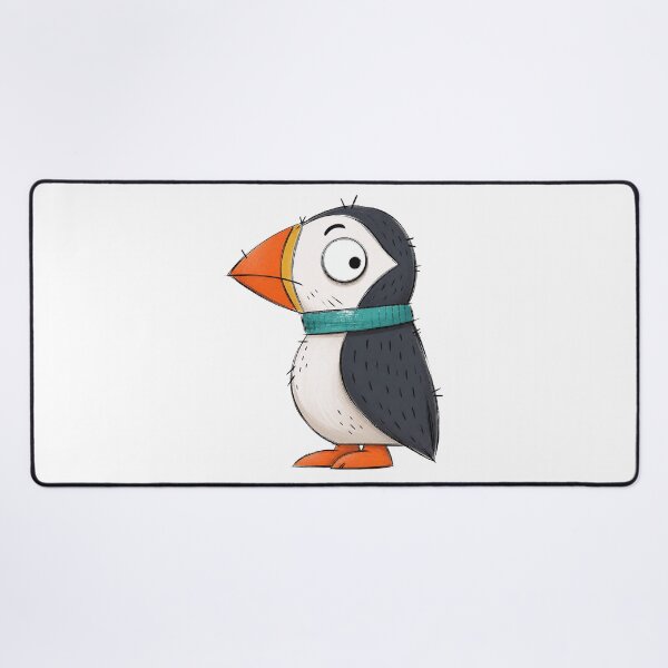 Item preview, Puffin with a Turquoise Neck Warmer designed and sold by The-Art-of-D.