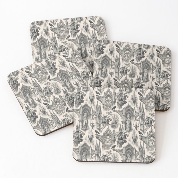 Item preview, Gothic Cathedral Arch Toile Pattern Dark Ornate designed and sold by StickyGuys.