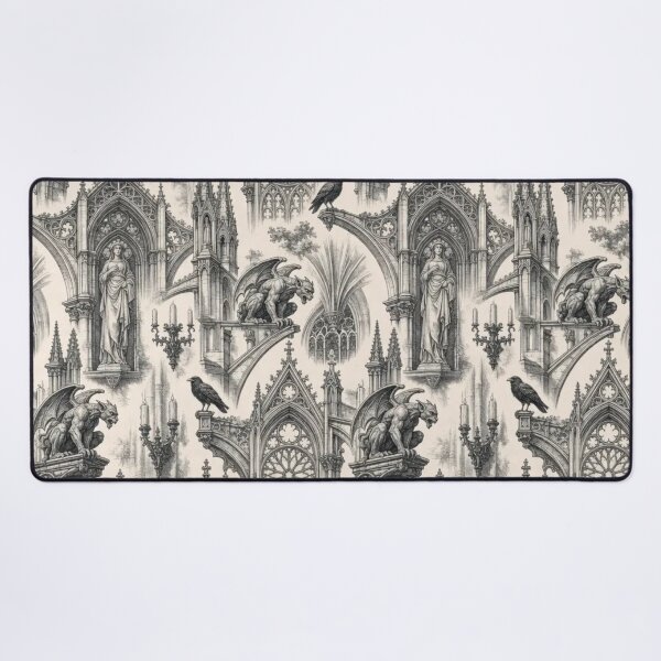 Item preview, Gothic Cathedral Arch Toile Pattern Dark Ornate designed and sold by StickyGuys.